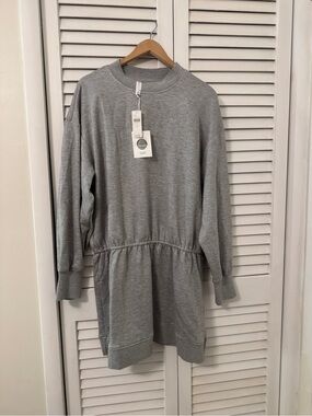 NWT Anthropologie Saturday/Sunday Carmel Fleece Oversized Tunic Dress L